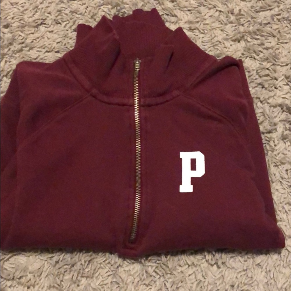 Maroon zip up
